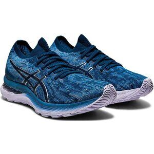 ASICS® Women's 8.5 US GEL-NIMBUS™ 23 KNIT Running Shoes in Grey Floss/Mako Blue